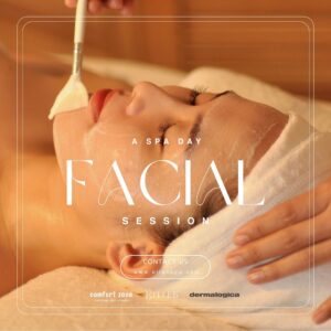 Facial treatment professional skincare therapy for glowing healthy skin