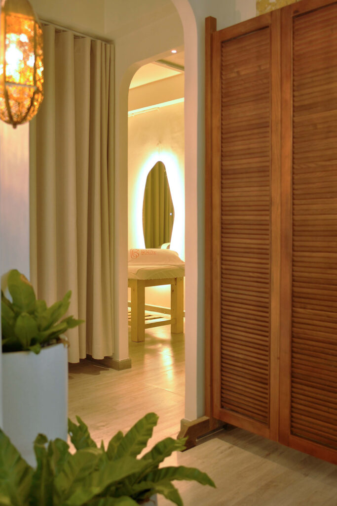 Peaceful spa environment designed for relaxation and rejuvenation