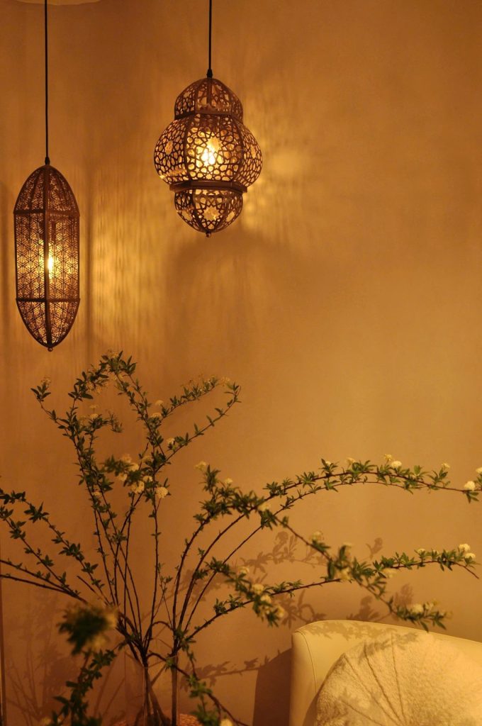 Deep relaxation massage treatment in a calm spa environment